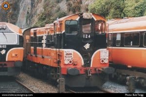 124 at Waterford, on the 121 Craven Farewell/Waterford 150 railtour, 2004