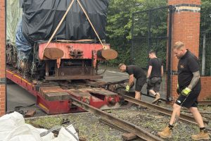 RSS driver Ant and his assistant building the ramp, with Fiachna hands-on as usual.